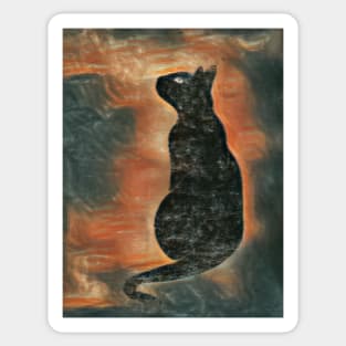 Cat in a Dream Sticker